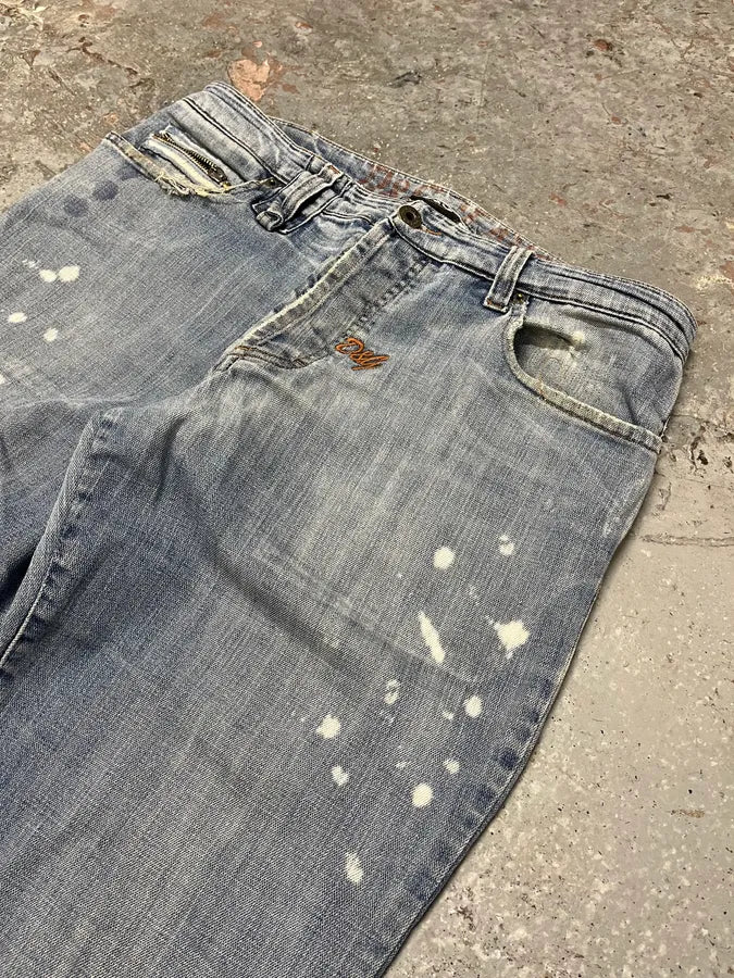 SS2006 Dolce Gabbana Blue Distressed Denim Jeans MdDKtjs 11