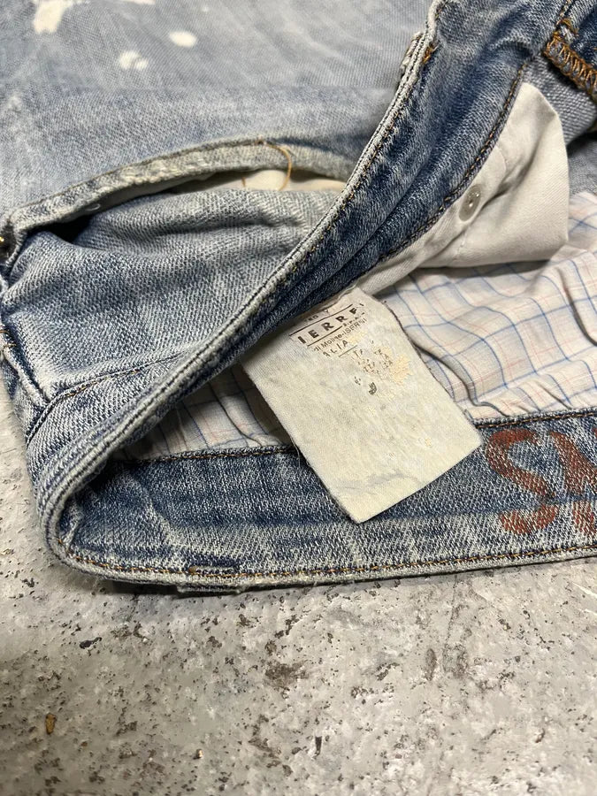 SS2006 Dolce Gabbana Blue Distressed Denim Jeans MdDKtjs 13