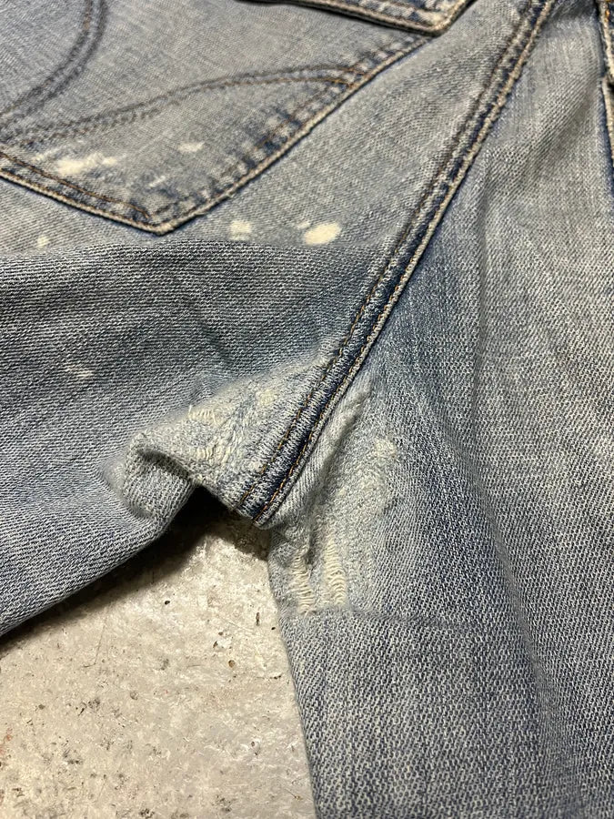 SS2006 Dolce Gabbana Blue Distressed Denim Jeans MdDKtjs 7