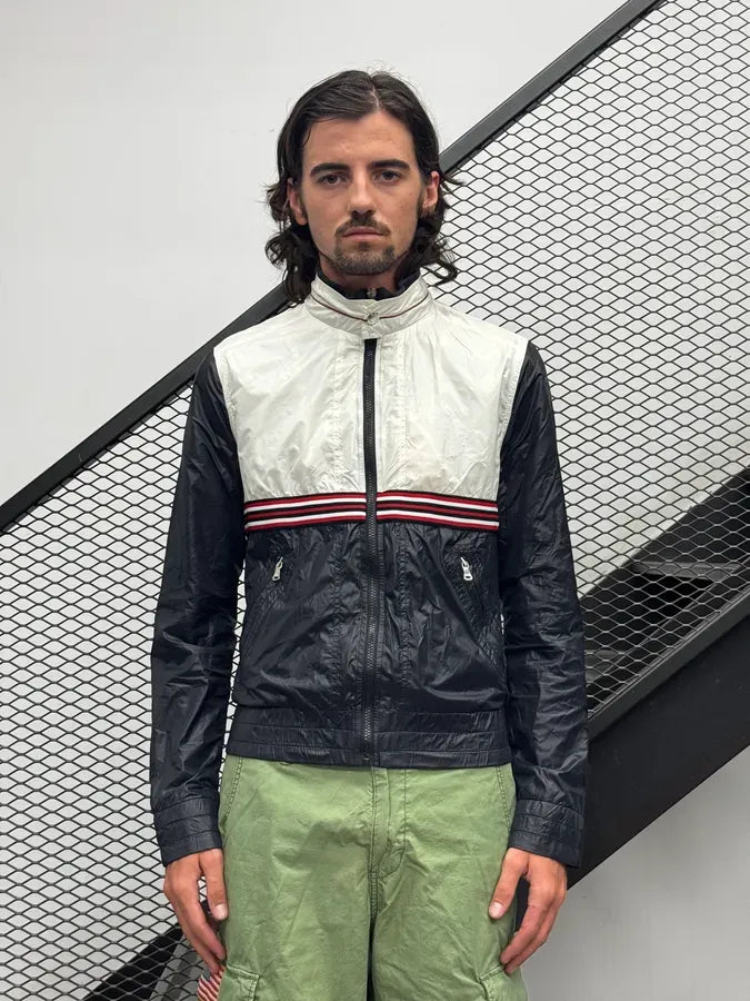 SS2006 Dolce & Gabbana Navy & White Nylon Sport Jacket zqloKqF 2