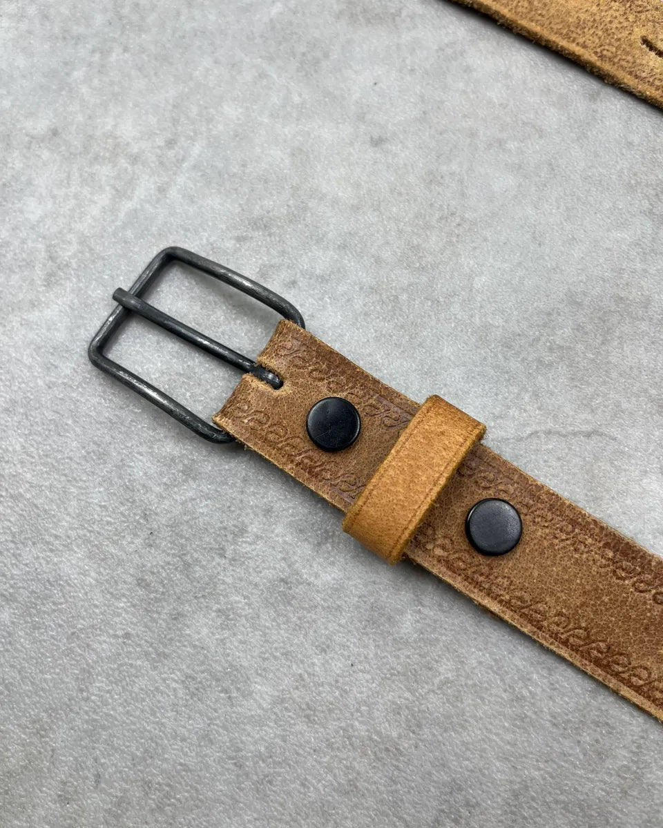 SS2006 Dsquared2 Beige Leather Beaded Belt QefzkLd 4