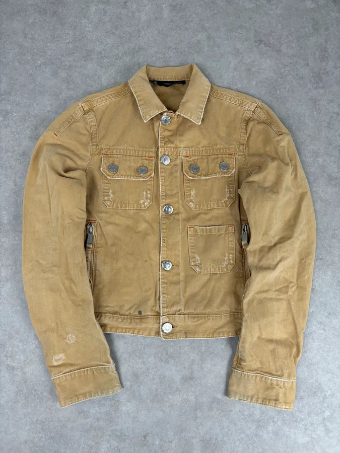 SS2006 Dsquared2 Beige Trucker Jacket TkgevHb 0