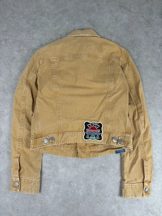 SS2006 Dsquared2 Beige Trucker Jacket TkgevHb 4
