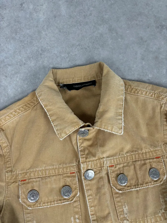 SS2006 Dsquared2 Beige Trucker Jacket TkgevHb 3