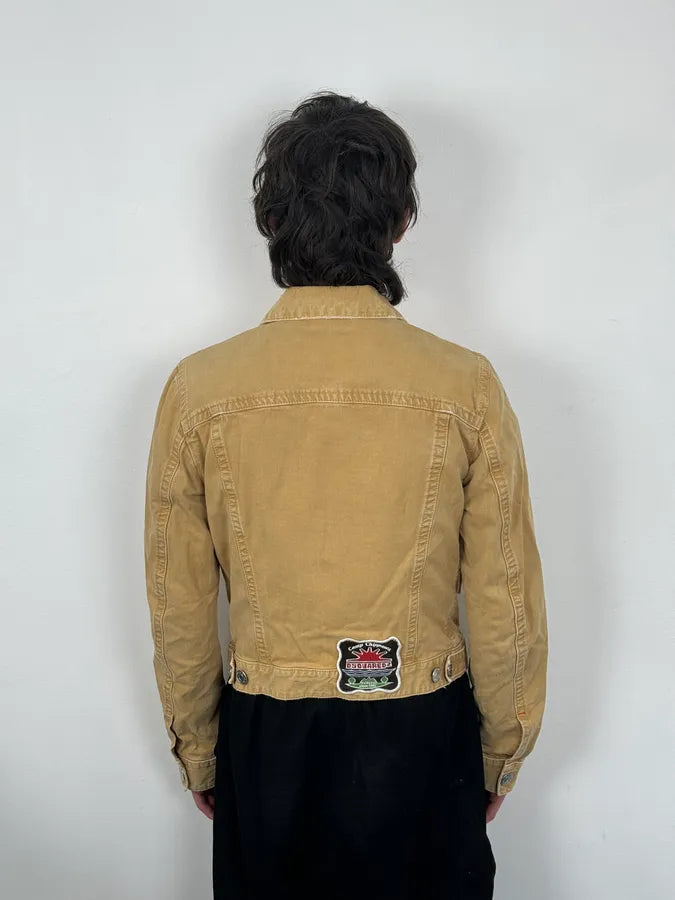 SS2006 Dsquared2 Beige Trucker Jacket TkgevHb 2