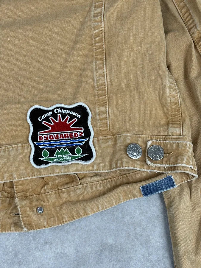 SS2006 Dsquared2 Beige Trucker Jacket TkgevHb 7