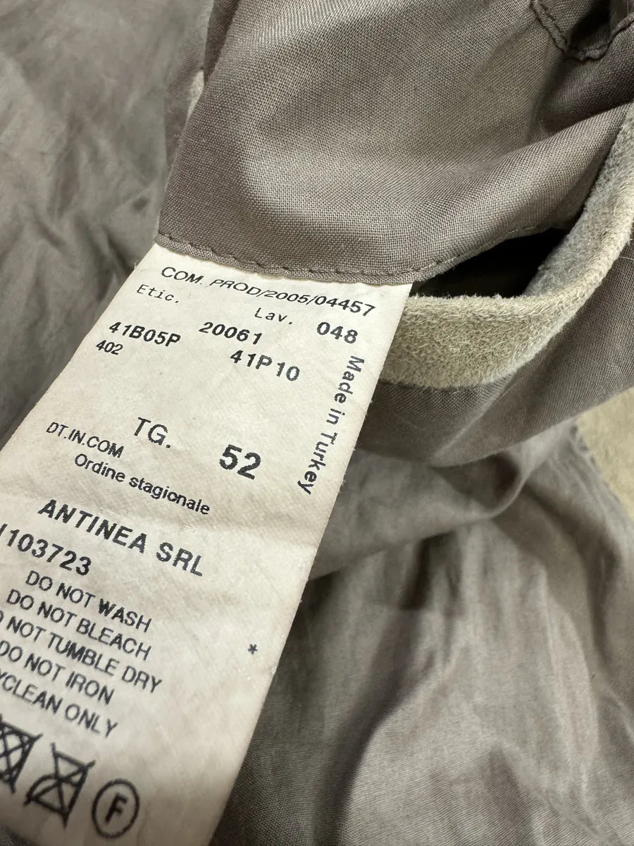 SS2006 Emporio Armani Beige Suede Leather Jacket hZlStaj 6