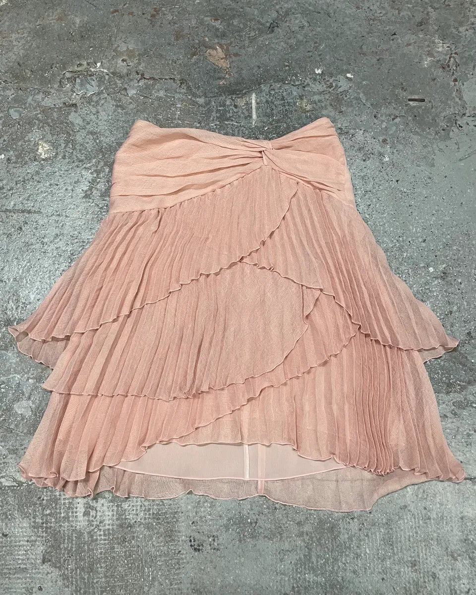 SS2006 Emporio Armani Shell Pleats Skirt (M) HOxEcME 0