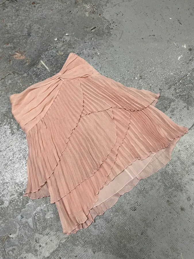 SS2006 Emporio Armani Shell Pleats Skirt (M) HOxEcME 1