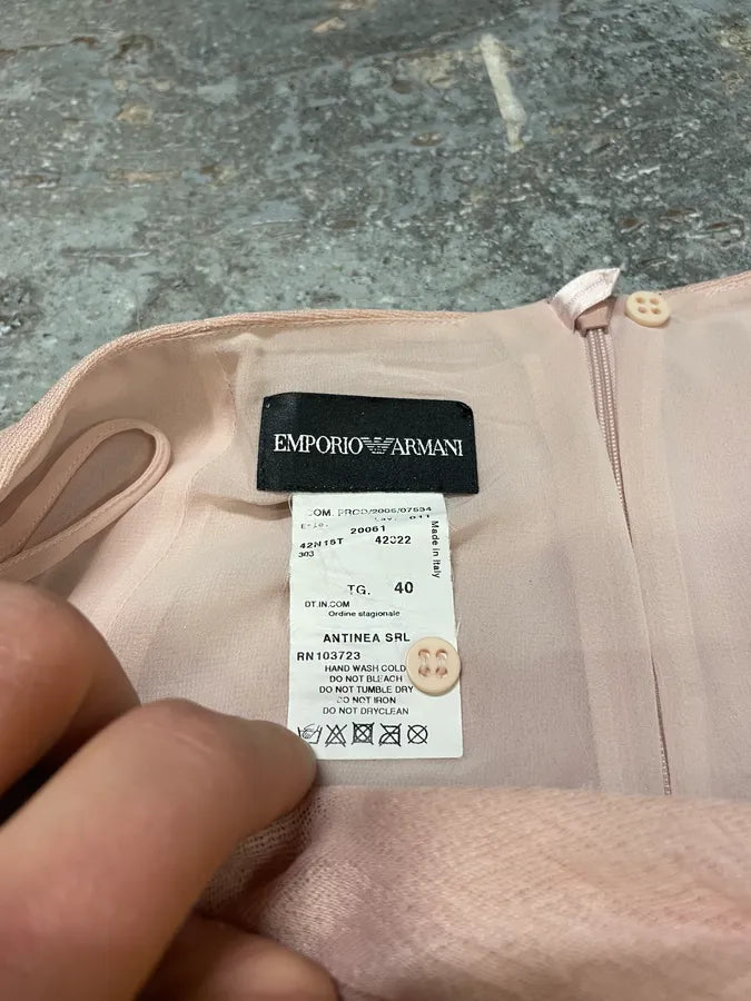 SS2006 Emporio Armani Shell Pleats Skirt (M) HOxEcME 5