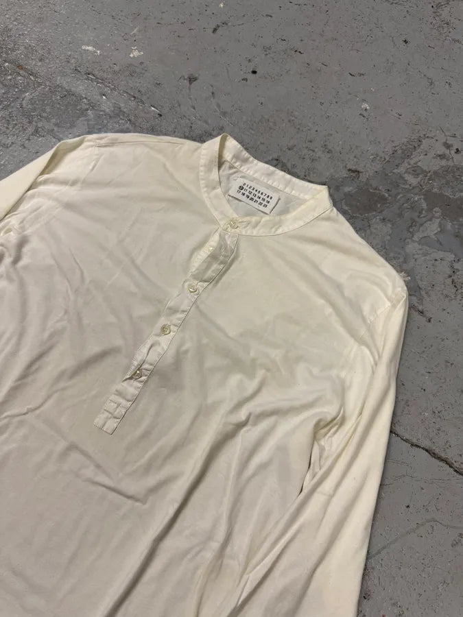 SS2006 Maison Margiela White Henley Shirt nwBaSHi 3