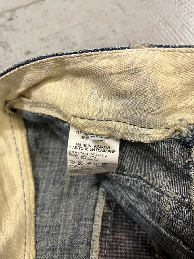 SS2006 Marithé + François Girbaud Blue Faded Denim Jeans hHUZzJP 10