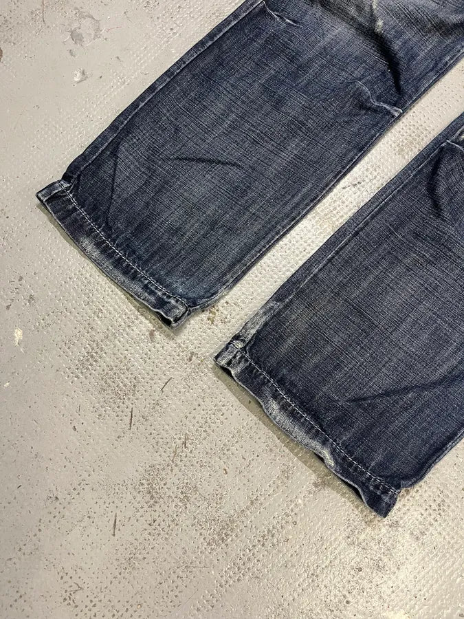 SS2006 Marithé + François Girbaud Blue Faded Denim Jeans hHUZzJP 5
