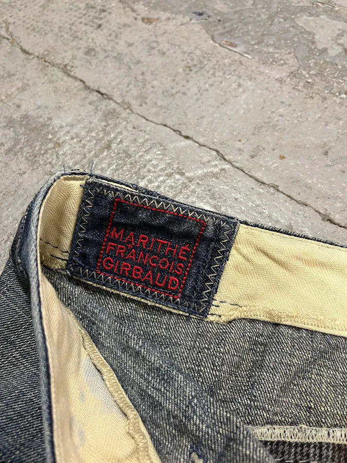 SS2006 Marithé + François Girbaud Blue Faded Denim Jeans hHUZzJP 9