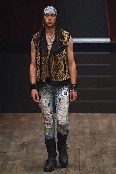 SS2006 Number (N)ine Paint Splatter Denim Jeans  LcjSjtC 1