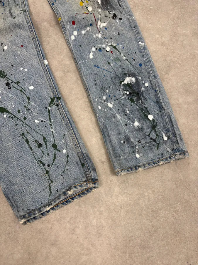 SS2006 Number (N)ine Paint Splatter Denim Jeans  LcjSjtC 8