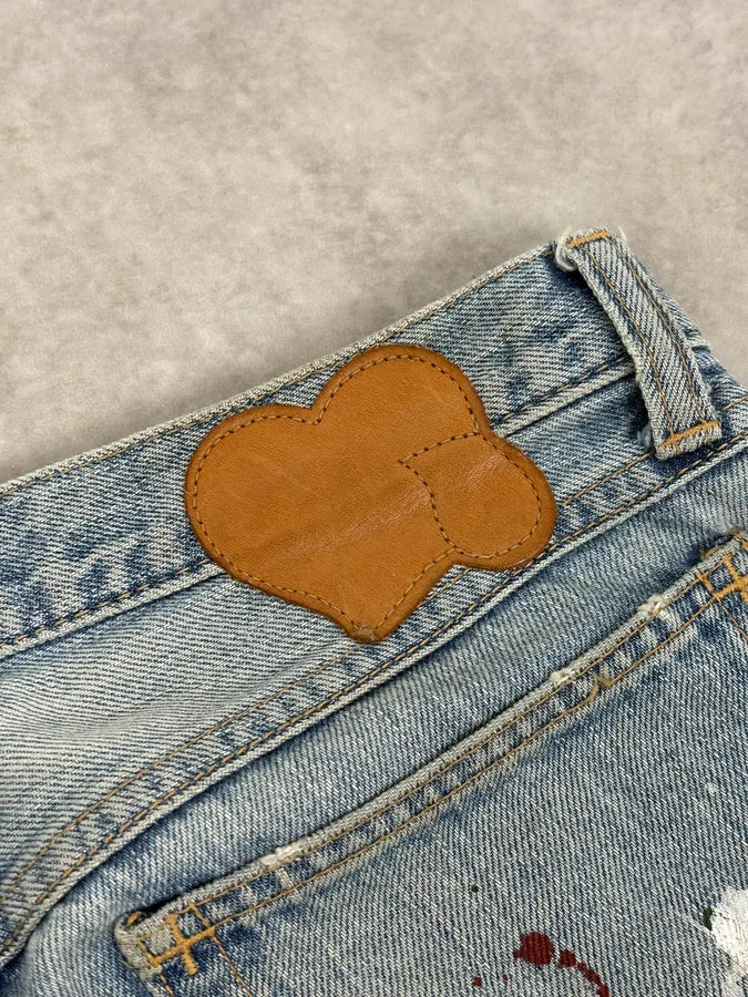 SS2006 Number (N)ine Paint Splatter Denim Jeans  LcjSjtC 9
