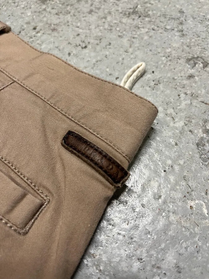 SS2006 Prada Beige Relaxed Regular Pants (M/L) diMsItT 9