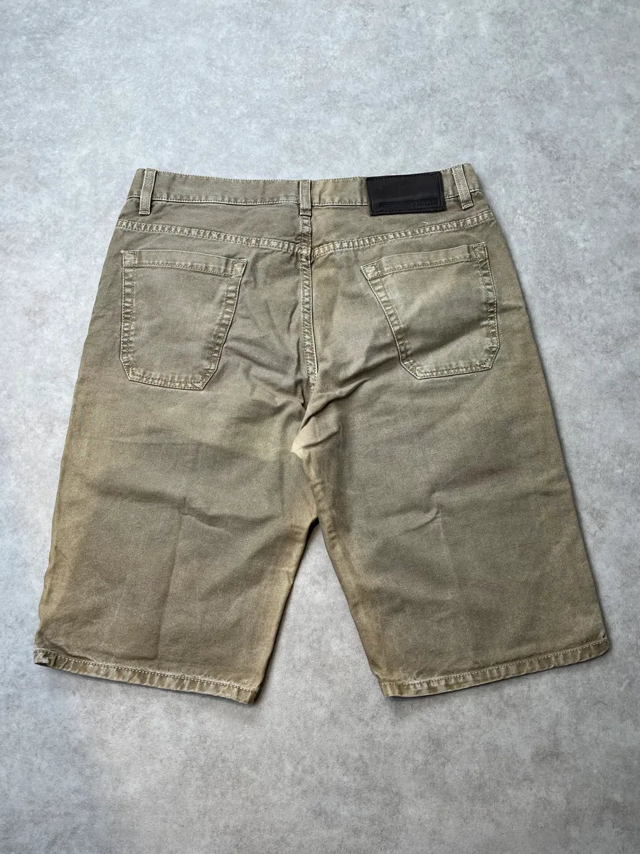 SS2006 Prada Beige Relaxed Shorts MQfrbHw 6