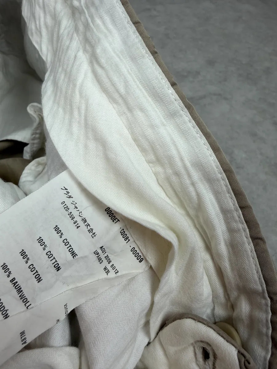 SS2006 Prada Beige Straight Chino Pants JTfTaHE 6