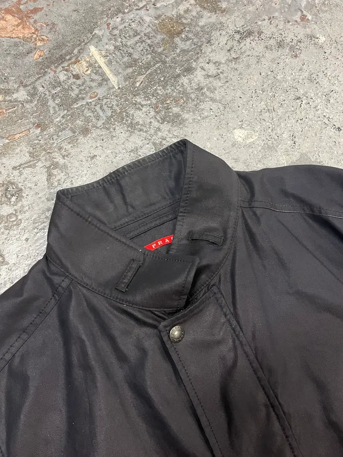 SS2006 Prada Black Clap Buttoned Jacket xeGvOox 3