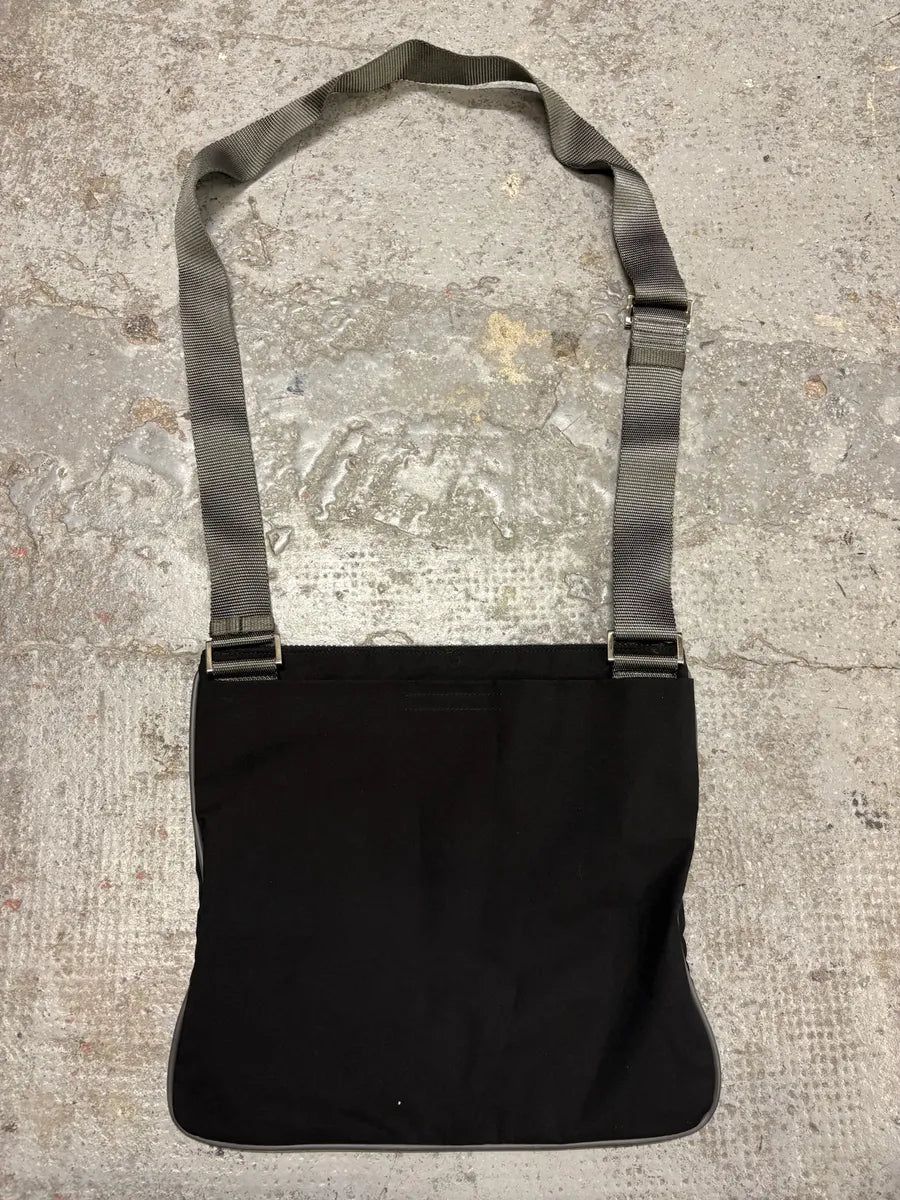 SS2006 Prada Black Linea Rossa Shoulder Bag (OS) tOGTLXk 2