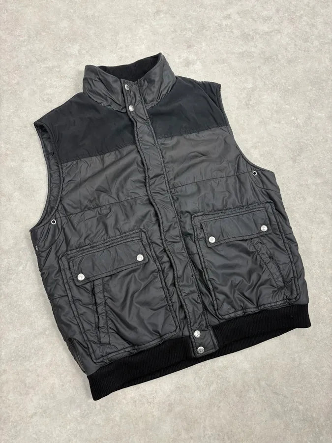 SS2006 Prada Black Nylon Quilted Vest nFQDOVW 3