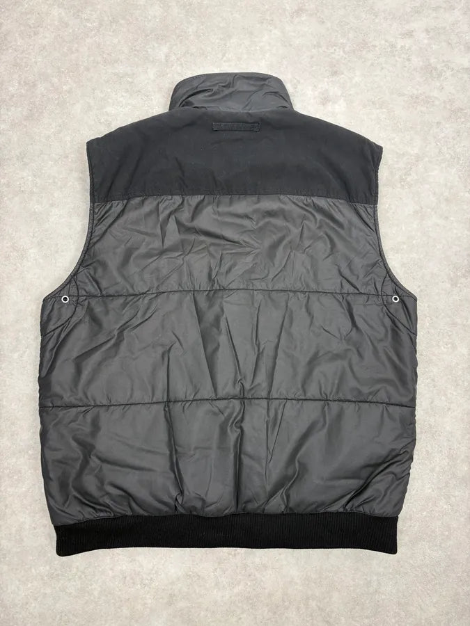 SS2006 Prada Black Nylon Quilted Vest nFQDOVW 5