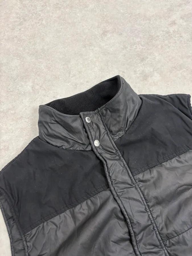 SS2006 Prada Black Nylon Quilted Vest nFQDOVW 4