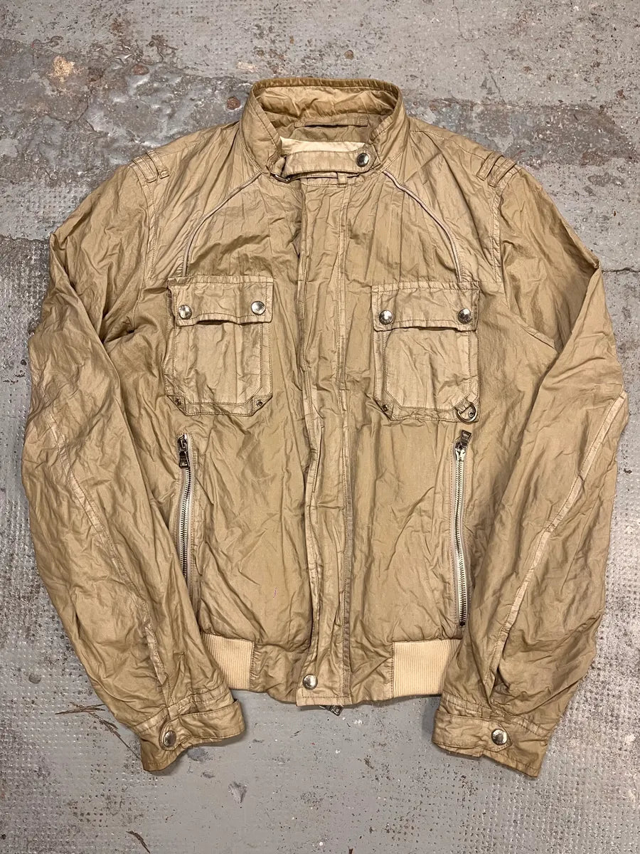 SS2006 Prada Cargo Beige Nylon Jacket nPEcEAV 0