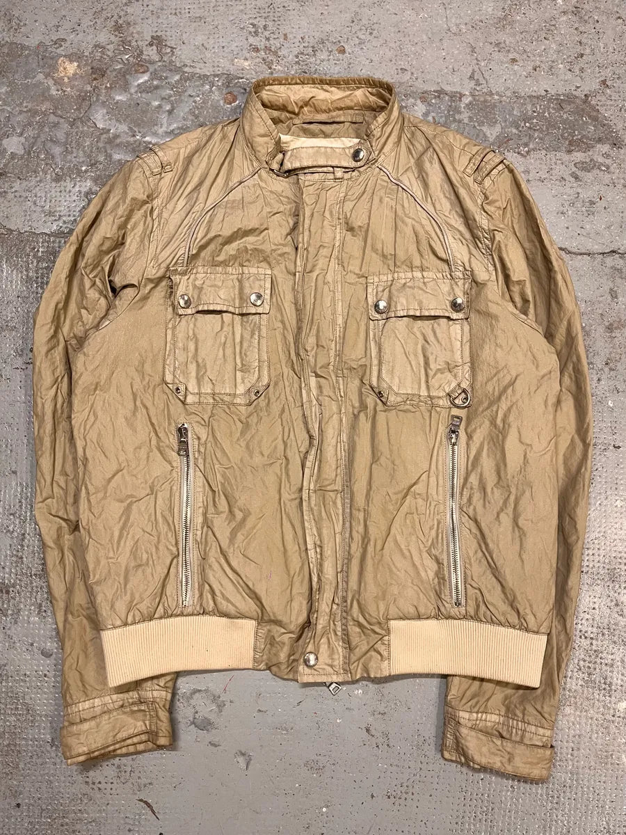 SS2006 Prada Cargo Beige Nylon Jacket nPEcEAV 3