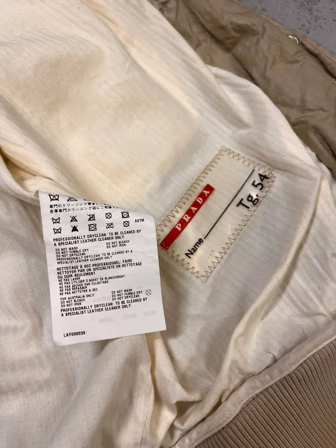 SS2006 Prada Cargo Beige Nylon Jacket nPEcEAV 9