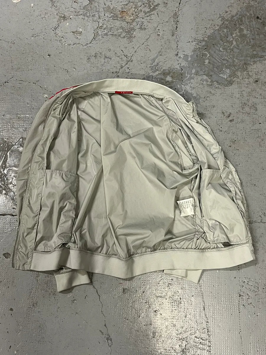 SS2006 Prada Grey & Red Sport Track Jacket VmcrKUN 7