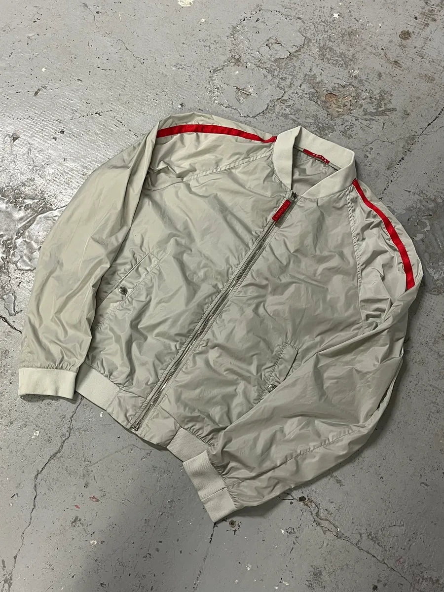 SS2006 Prada Grey & Red Sport Track Jacket VmcrKUN 6
