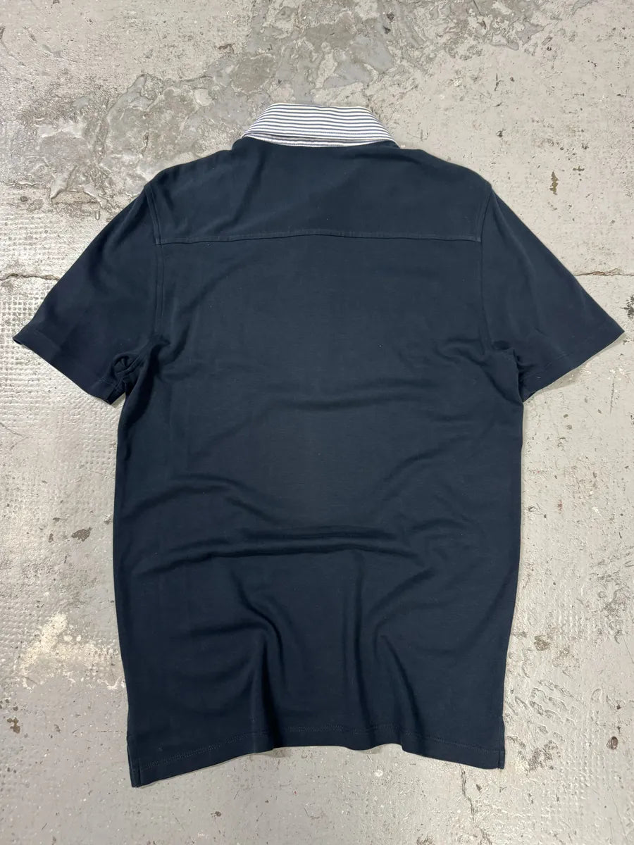 SS2006 Prada Navy Stripped Polo Shirt (S) vSFWhvt 3