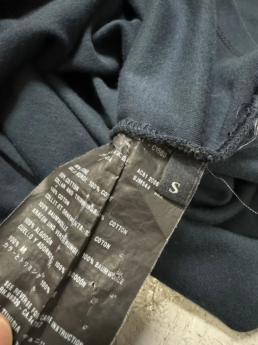 SS2006 Prada Navy Stripped Polo Shirt (S) vSFWhvt 5