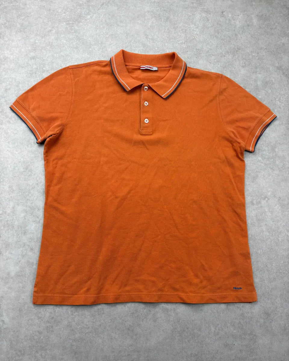 SS2006 Prada Orange Classy Polo XXzZANK 0