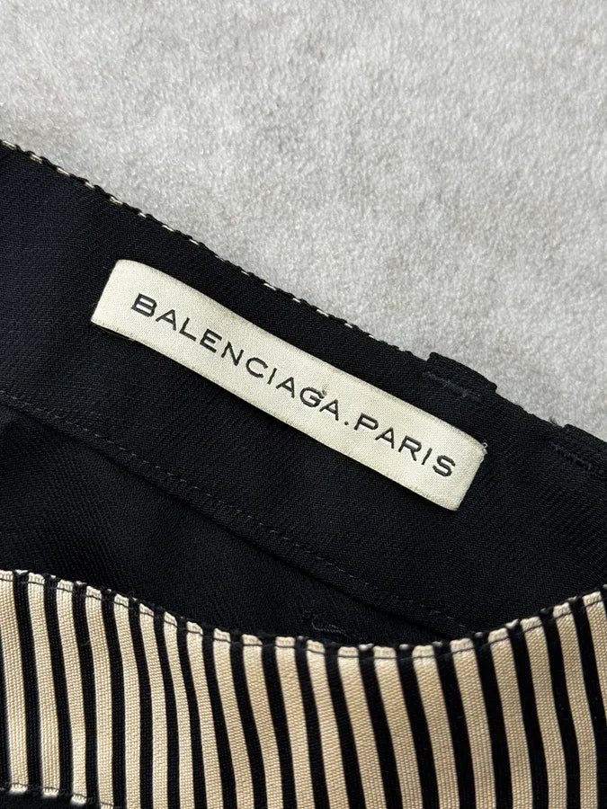 SS2007 Balenciaga Black Marinière Belt Classy Pants By Nicolas Ghesquière  OClwKDt 9