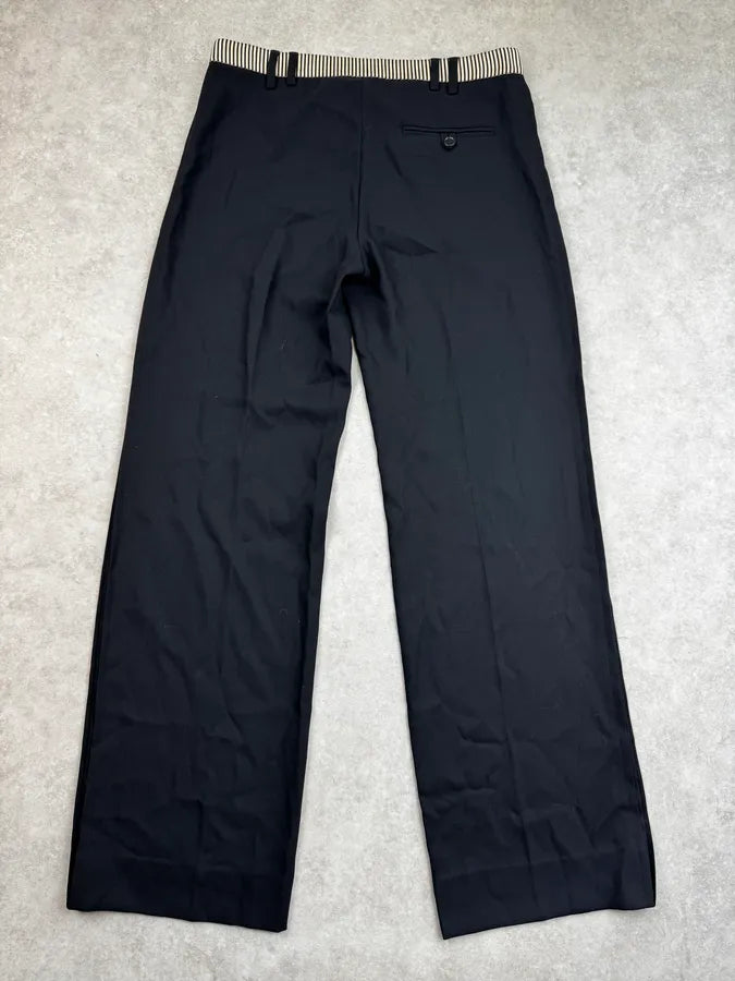 SS2007 Balenciaga Black Marinière Belt Classy Pants By Nicolas Ghesquière  OClwKDt 4