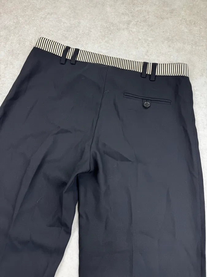 SS2007 Balenciaga Black Marinière Belt Classy Pants By Nicolas Ghesquière  OClwKDt 6