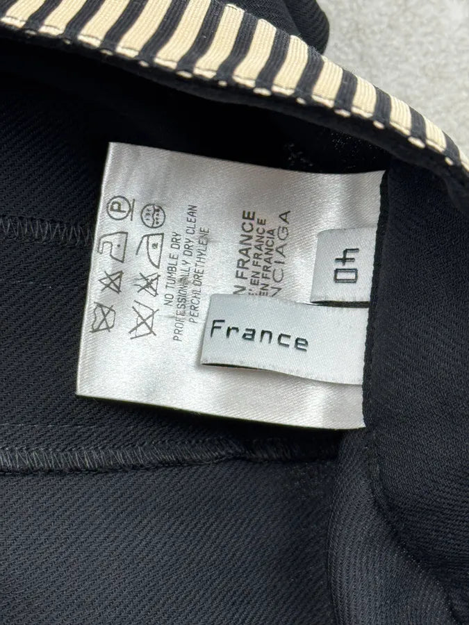 SS2007 Balenciaga Black Marinière Belt Classy Pants By Nicolas Ghesquière  OClwKDt 10