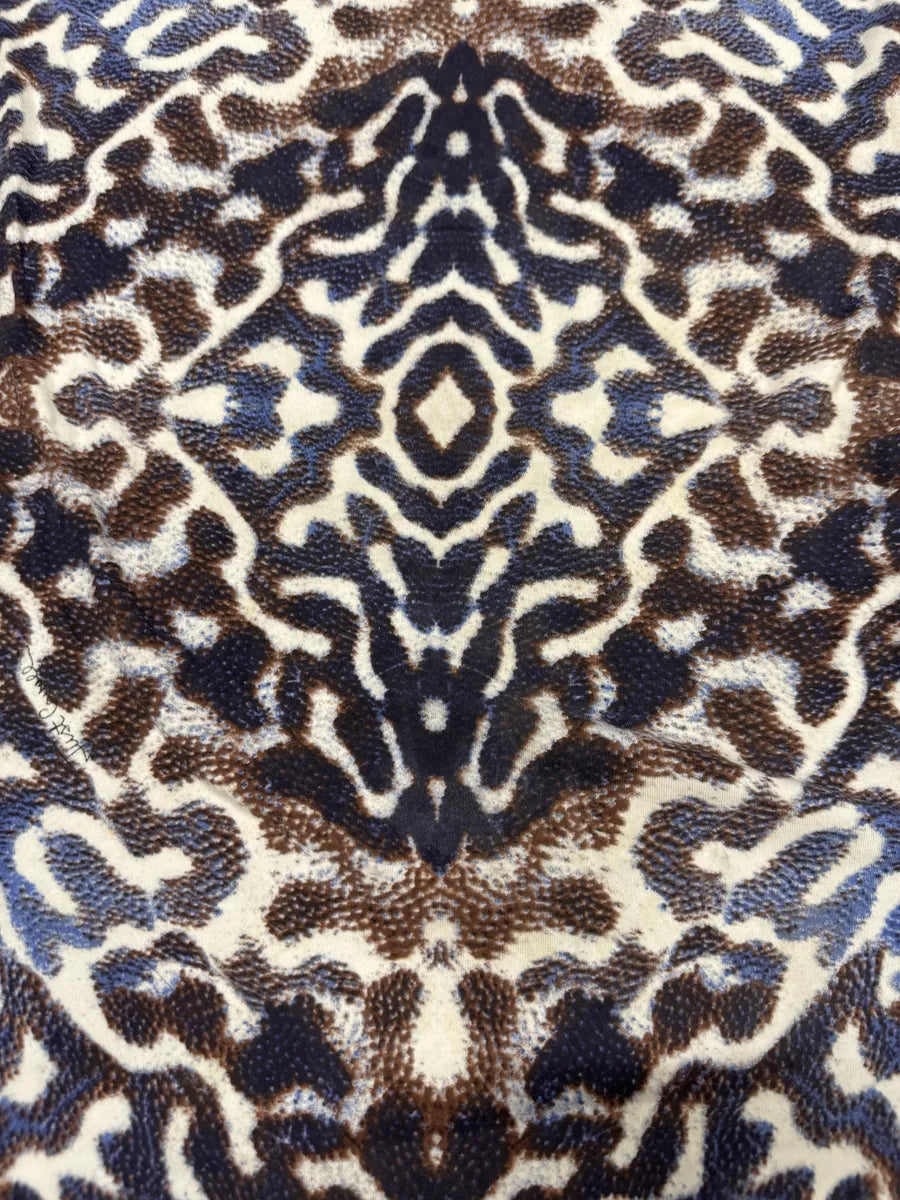 SS2007 Cavalli Hallucination Blue & Brown Pixel T-Shirt dZKzMhP 2