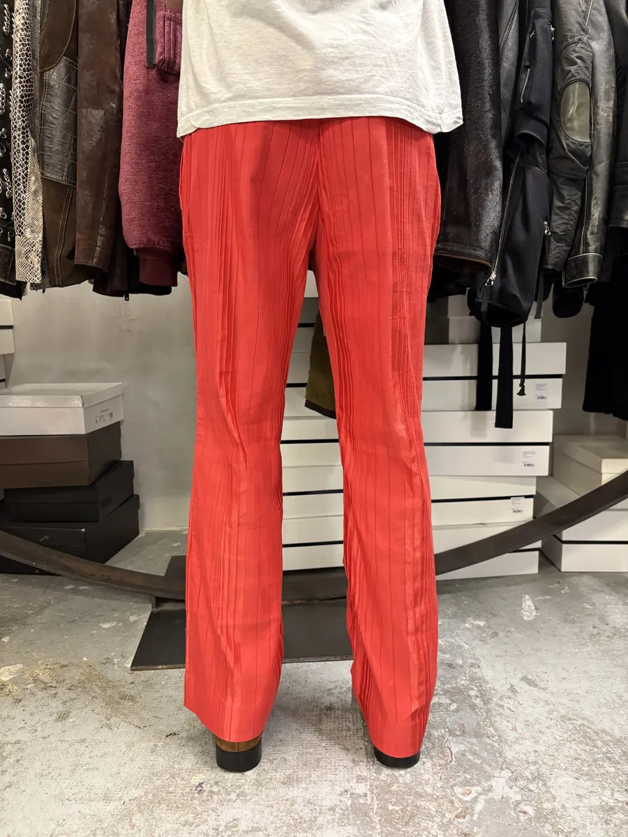 SS2007 Cavalli Red Pleats Pants hgKSkLq 3