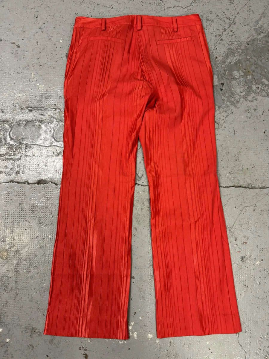 SS2007 Cavalli Red Pleats Pants hgKSkLq 5