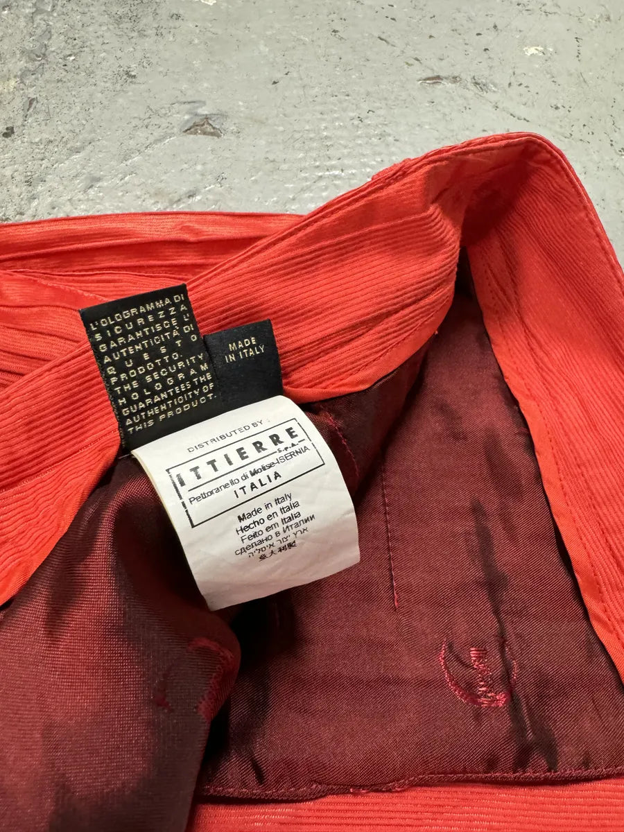 SS2007 Cavalli Red Pleats Pants hgKSkLq 8