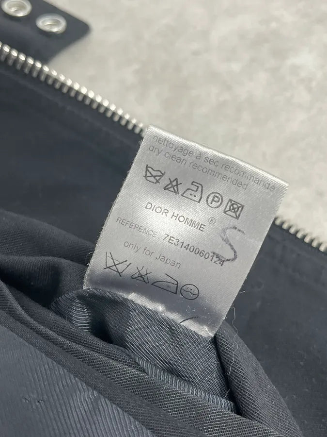 SS2007 Dior Homme Black Snap Panel Cargo Jacket by Hedi Slimane YQGzmQi 11