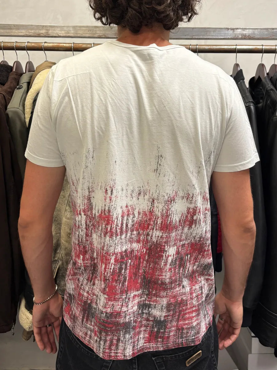 SS2007 Dior White Painted Effect Contemporary T-Shirt xeQCFxy 2