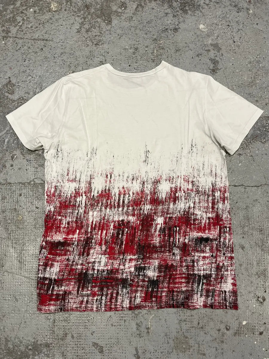 SS2007 Dior White Painted Effect Contemporary T-Shirt xeQCFxy 5