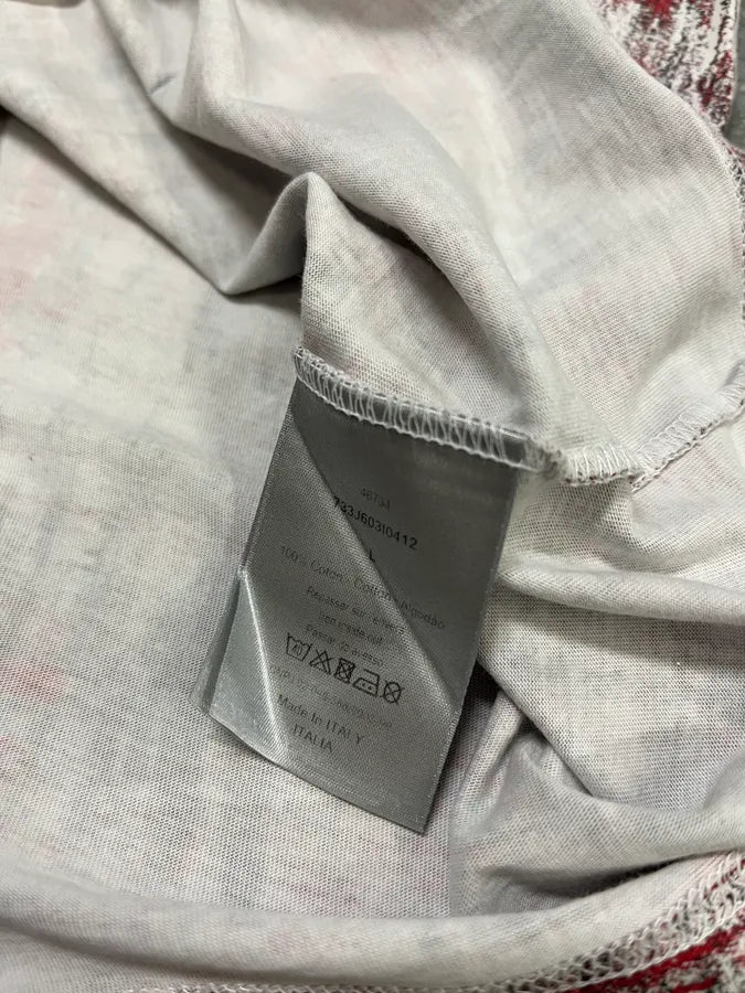 SS2007 Dior White Painted Effect Contemporary T-Shirt xeQCFxy 7