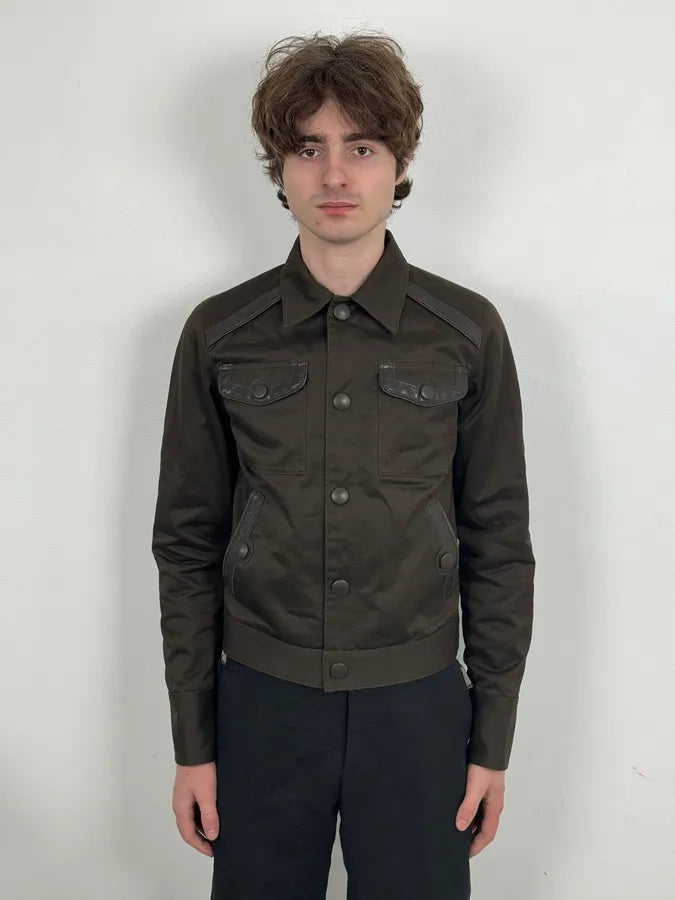 SS2007 Dsquared2 Military Khaki Buttoned Jacket xqCuKRr 1